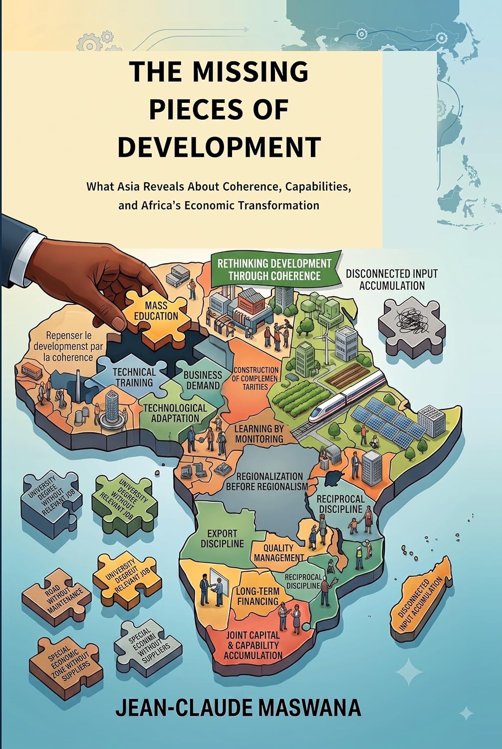 English cover of The Missing Pieces of Development